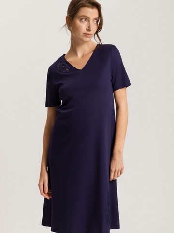 Hanro Nightgown ' Anne ' in Blue: front