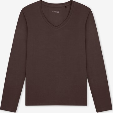 Chemise de nuit ' Mix Relax ' SCHIESSER en marron : devant