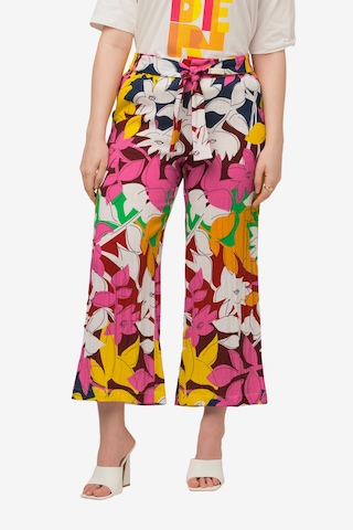 Ulla Popken Wide leg Broek in Gemengde kleuren