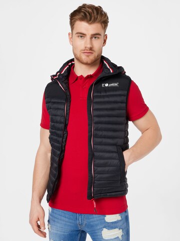 Gilet 'Leach' INDICODE JEANS en noir : devant