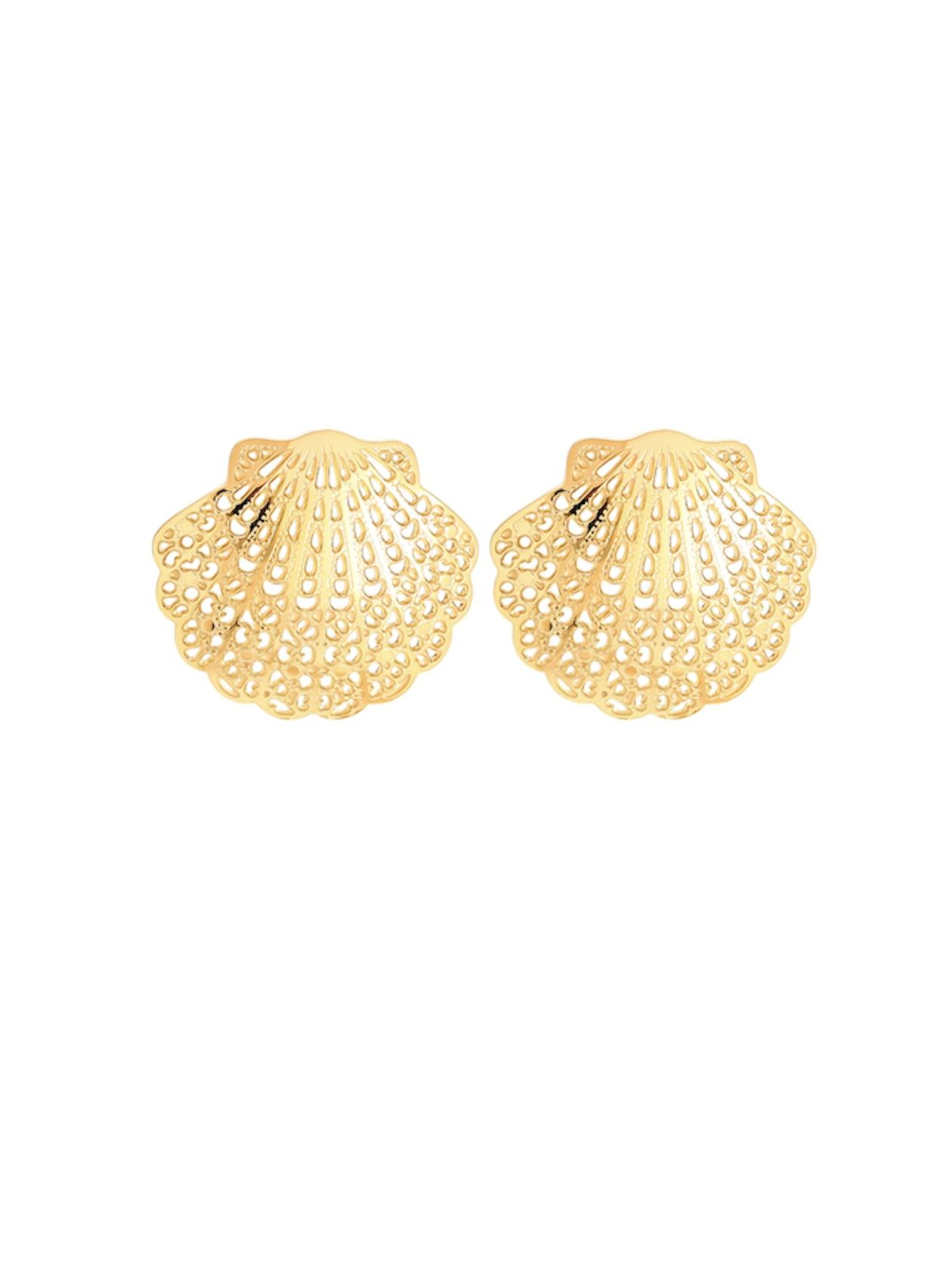 Cala Rose Earrings 'AVELINE' in Gold: front