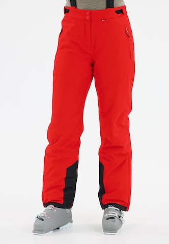 Whistler Regular Sports trousers in Red: front