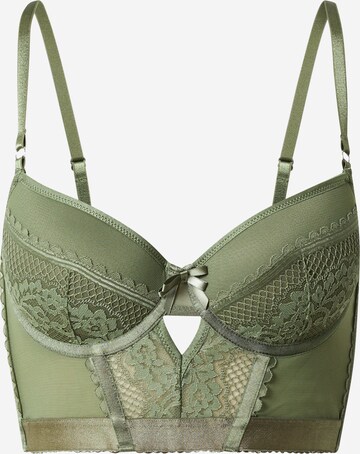 Hunkemöller T-shirt Bra 'Malika' in Green: front