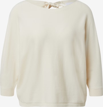 Pull-over COMMA en beige : devant