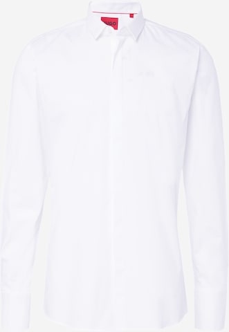 HUGO Regular fit Button Up Shirt 'Ejinar' in White: front
