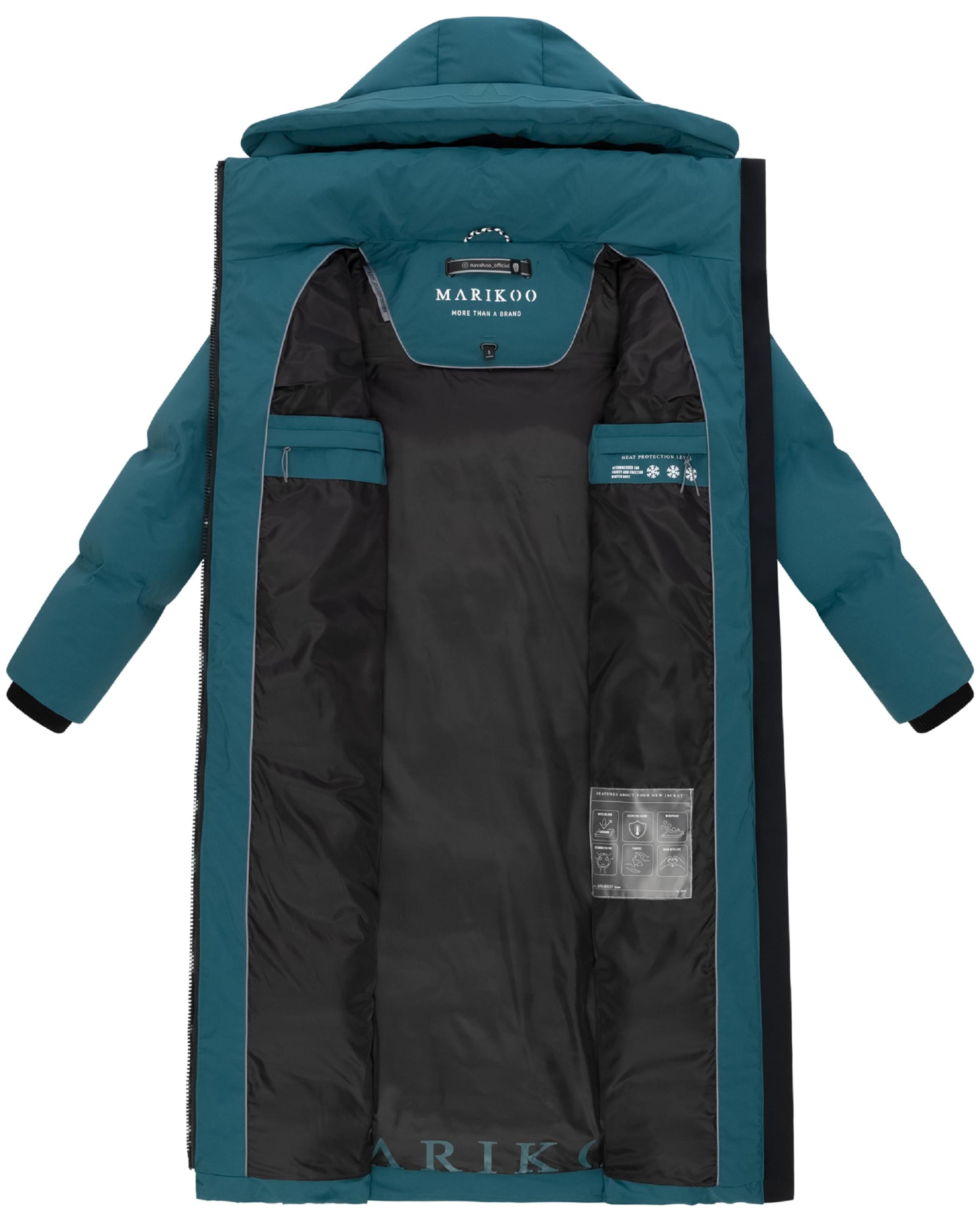 MARIKOO Λειτουργικό παλτό 'Tikoraa 16' σε πράσινο