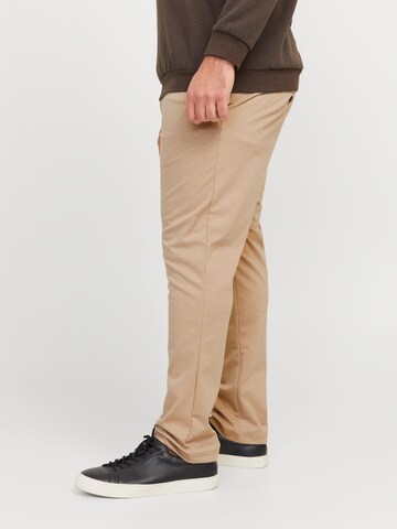 Jack & Jones Plus Slimfit Hose 'JPSTMarco JJCooper' in Beige