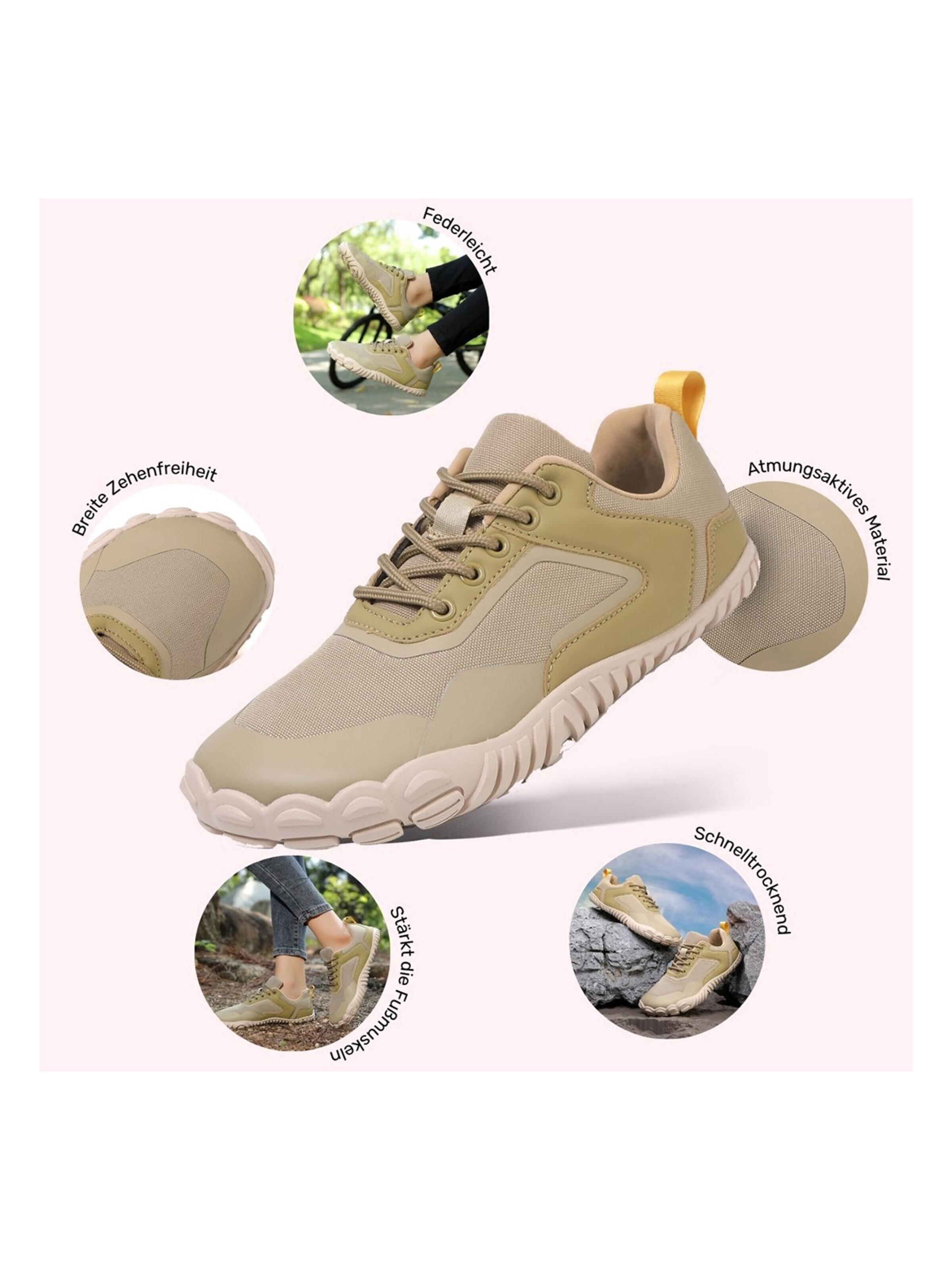 DOTALES Sneakers 'DOTALES - RidgeStep Barfußschuhe' in Green