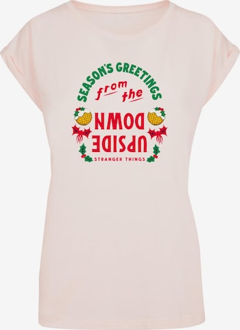 ABSOLUTE CULT Shirt ' Stranger Things' in Pink: front