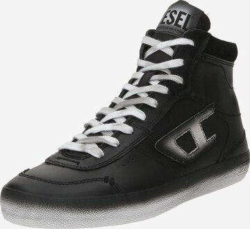 DIESEL Sneakers hoog 'LEROJI' in Zwart: voorkant