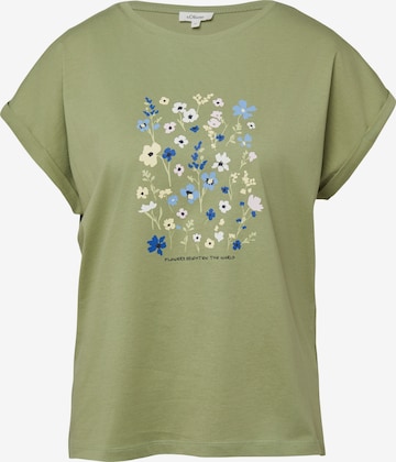 T-shirt s.Oliver en vert : devant