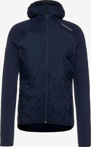 PEAK PERFORMANCE Athletic Jacket in Blue: front