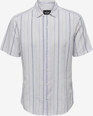 Coupe regular Chemise 'CAIDEN' Only & Sons en blanc : devant