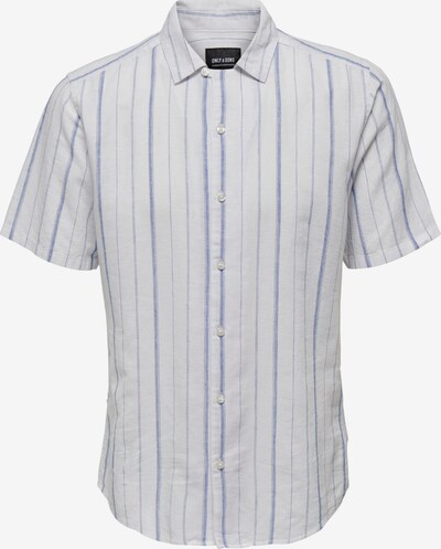 Only & Sons Button Up Shirt 'CAIDEN' in Smoke blue / White, Item view