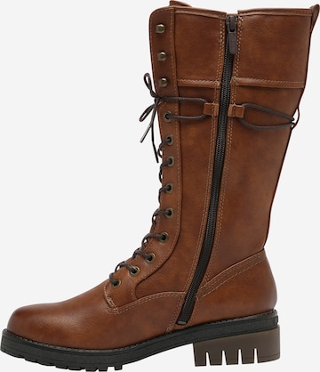 MUSTANG Lace-Up Boots in Brown