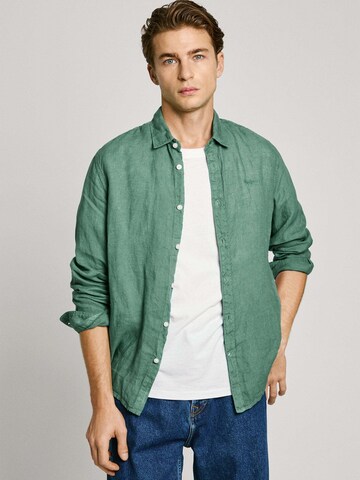 Coupe regular Chemise 'Arnau' Pepe Jeans en vert : devant