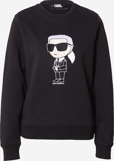 Felpa 'Ikonik 2.0' Karl Lagerfeld di colore beige / nero / bianco, Visualizzazione prodotti