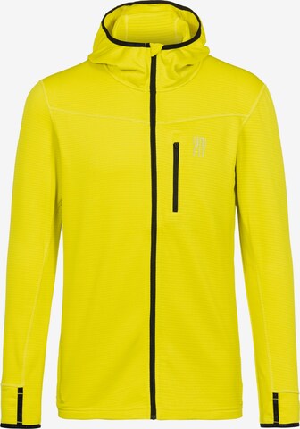 UNIFIT Athletic Zip-Up Hoodie in Yellow: front