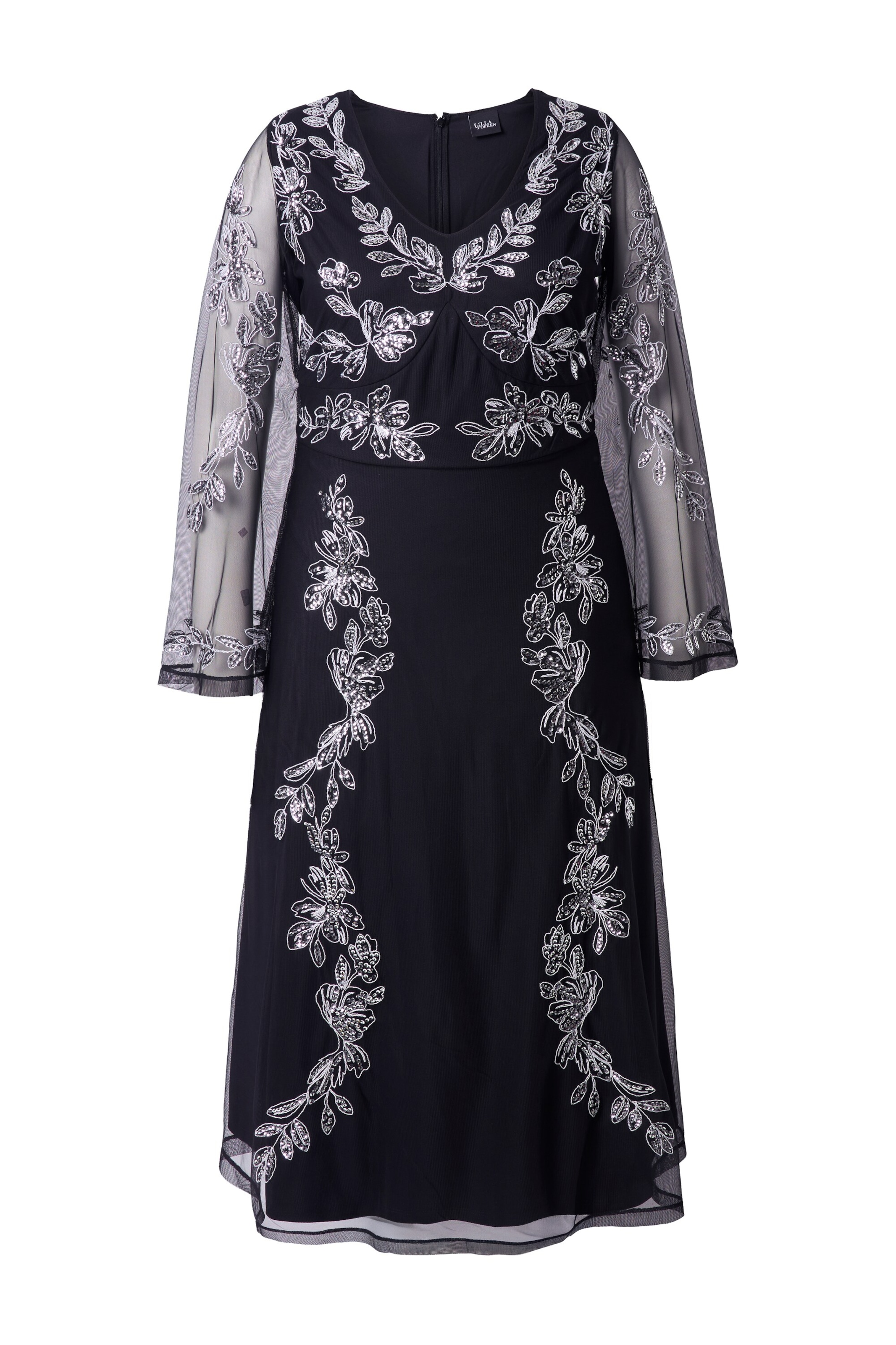 Ulla Popken Jurk in Zwart: voorkant