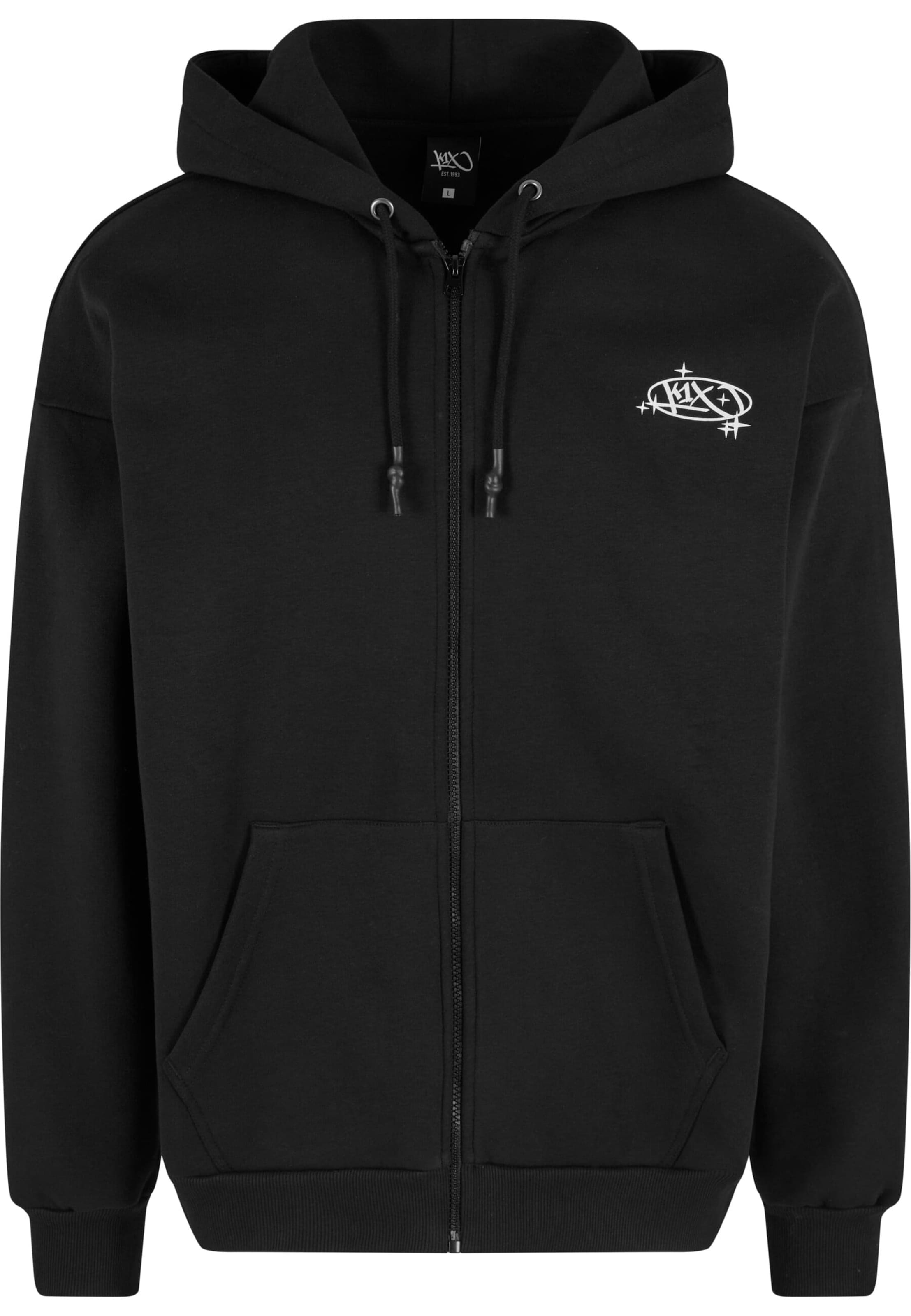 K1X Mikina – černá: přední strana