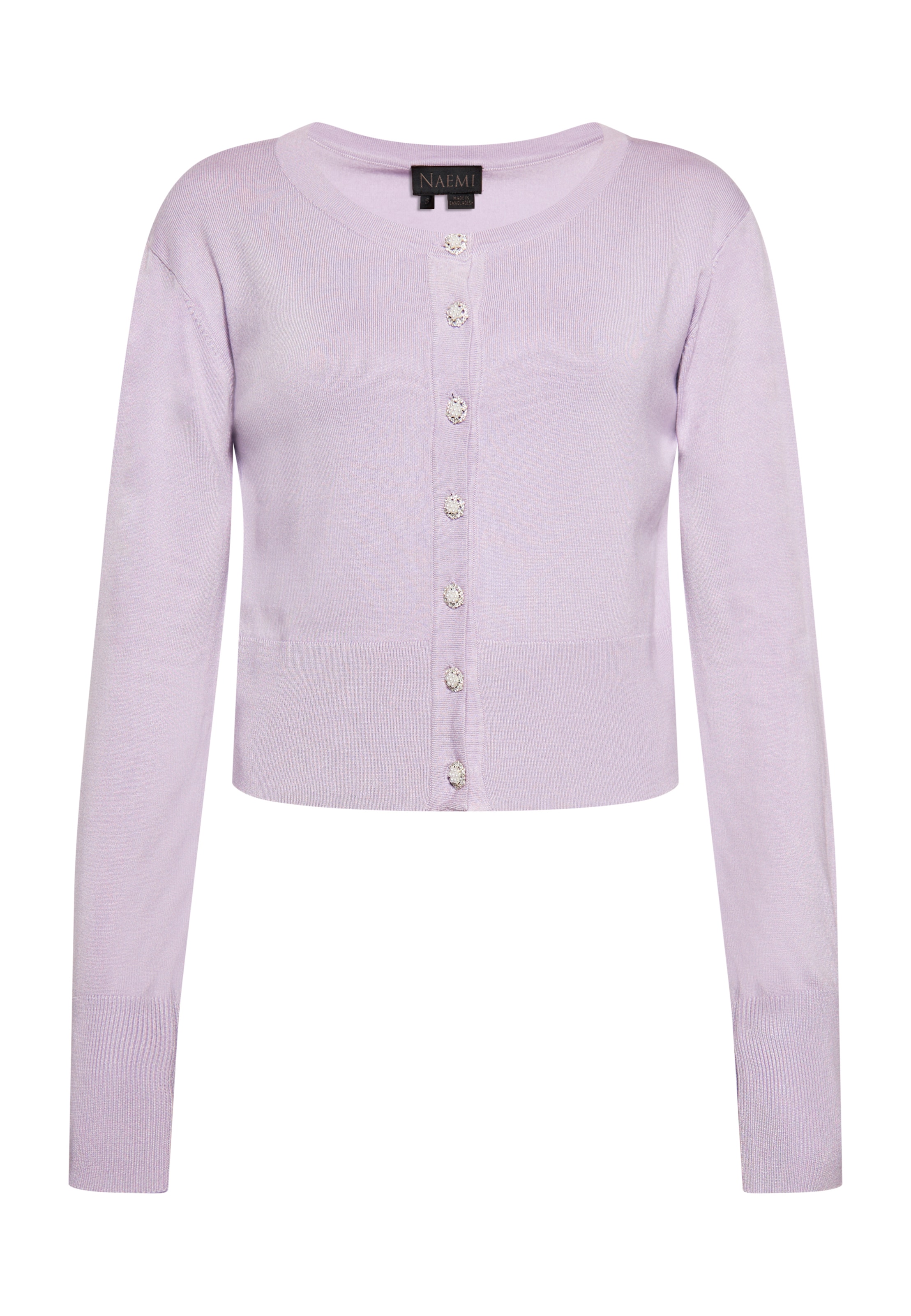 NAEMI Strickjacke in Lila: Vorderseite