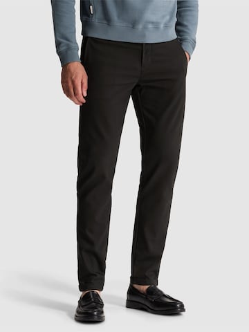 CAST IRON Tapered Chinobyxa 'Shiftback tapered fit chino' i svart: framsida