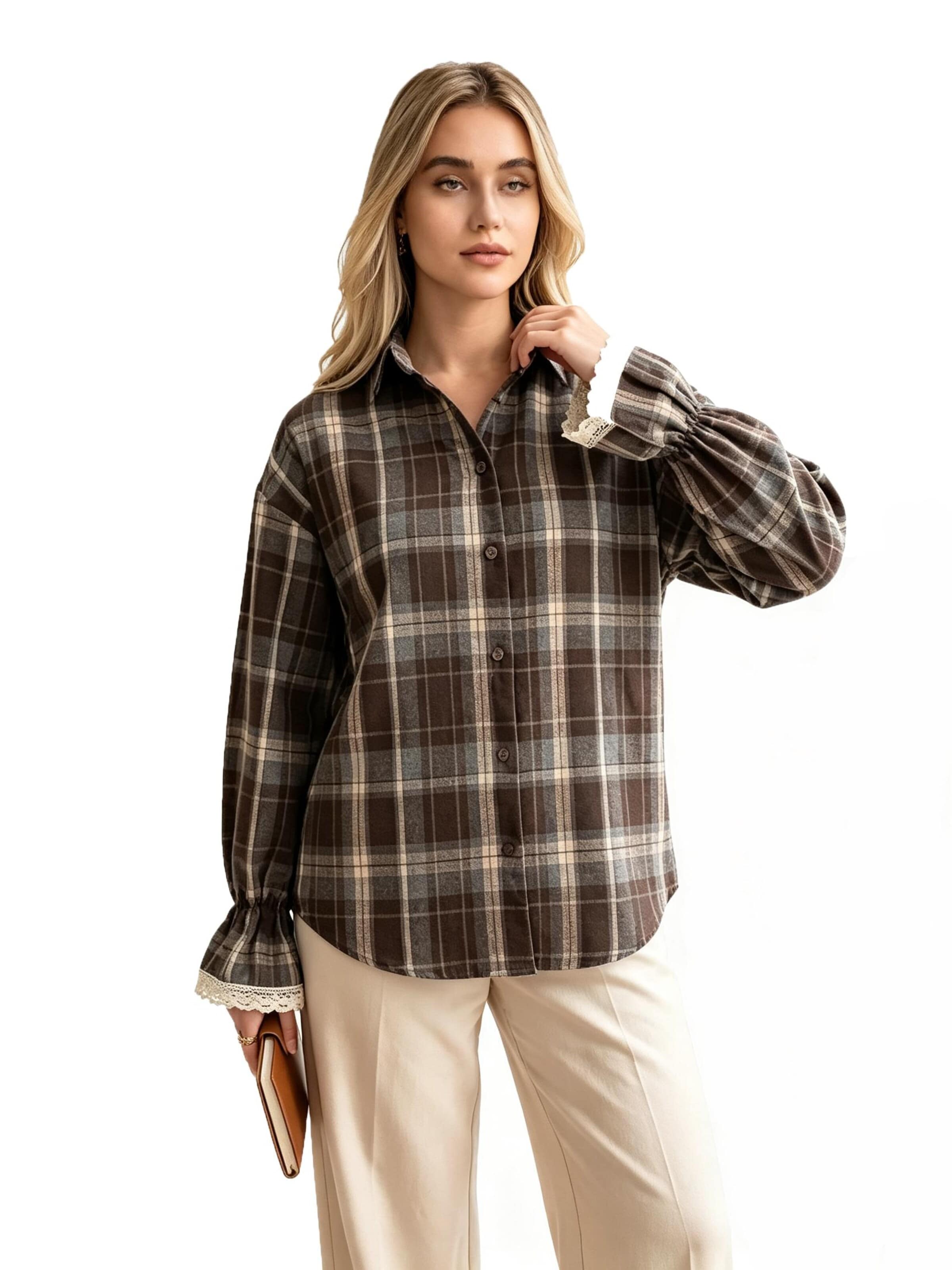 KoJooin Bluse‌‌ in S in braun, Produktansicht