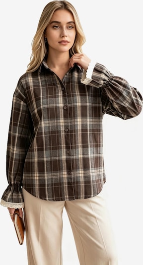 KoJooin Bluse in S in braun, Produktansicht