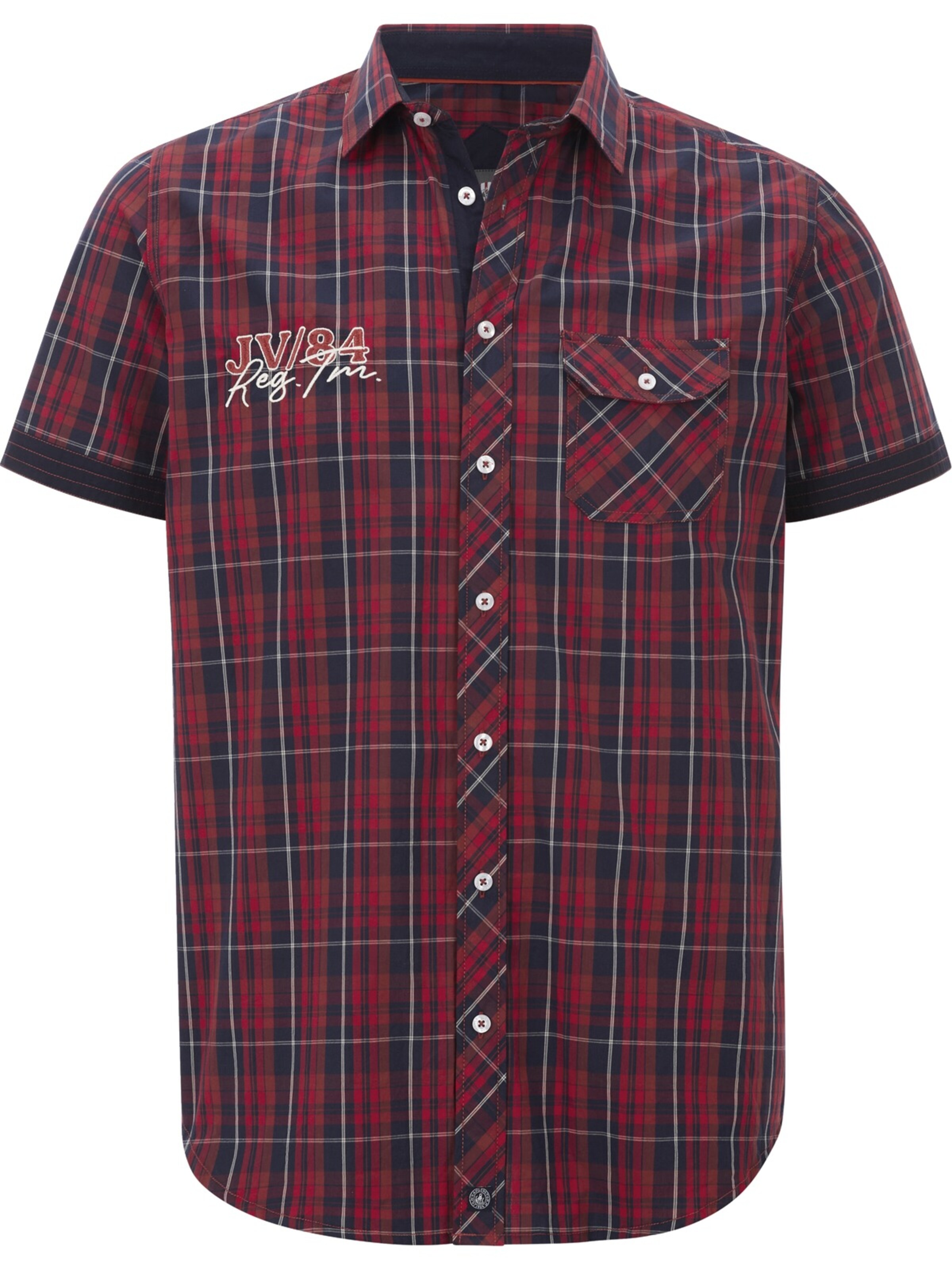 Jan Vanderstorm Hemd 'Emyls' in Rot: Vorderseite