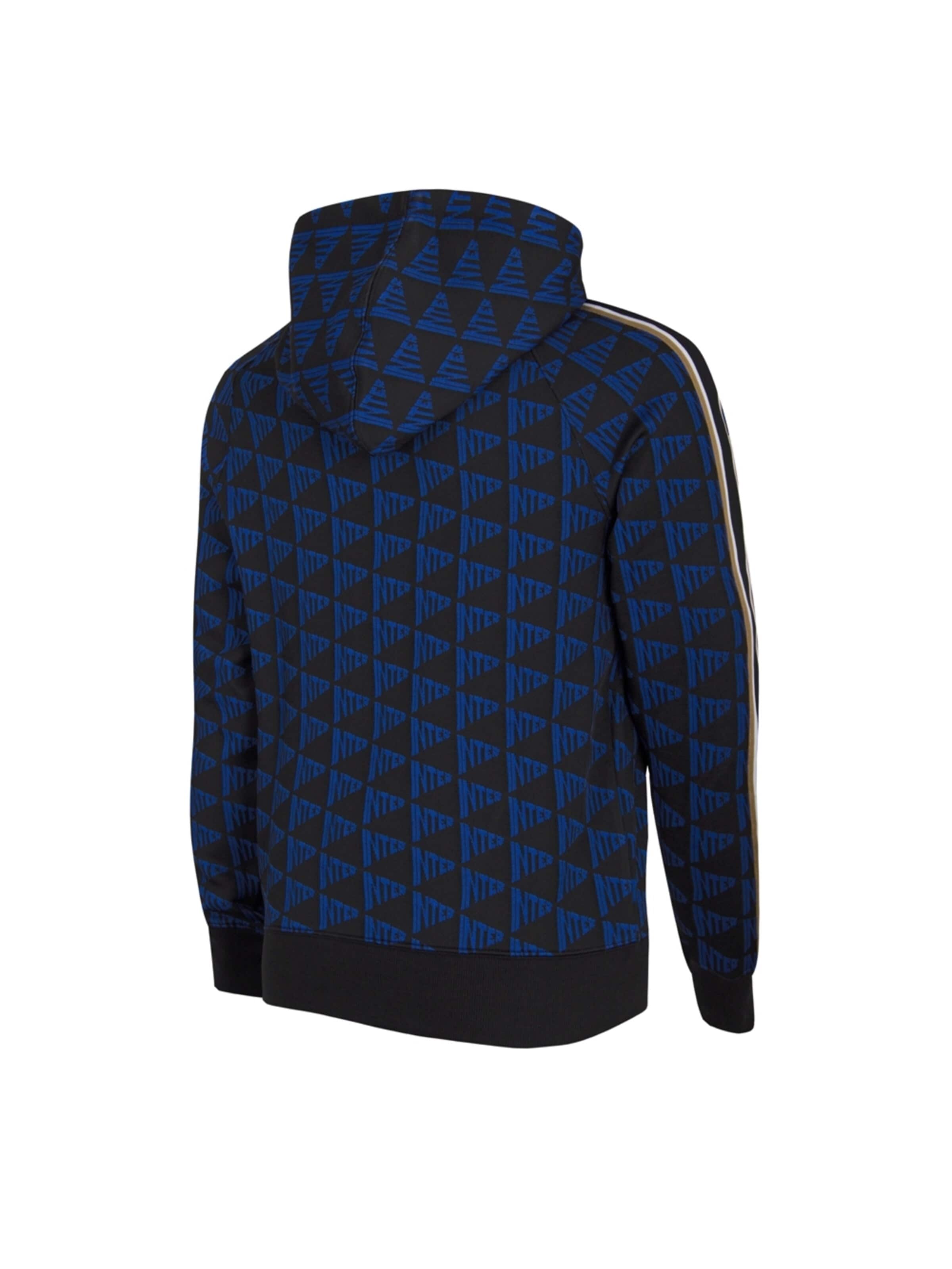 COPA FOOTBALL Trui 'FC Internazionale All Over Hoodie' in Zwart