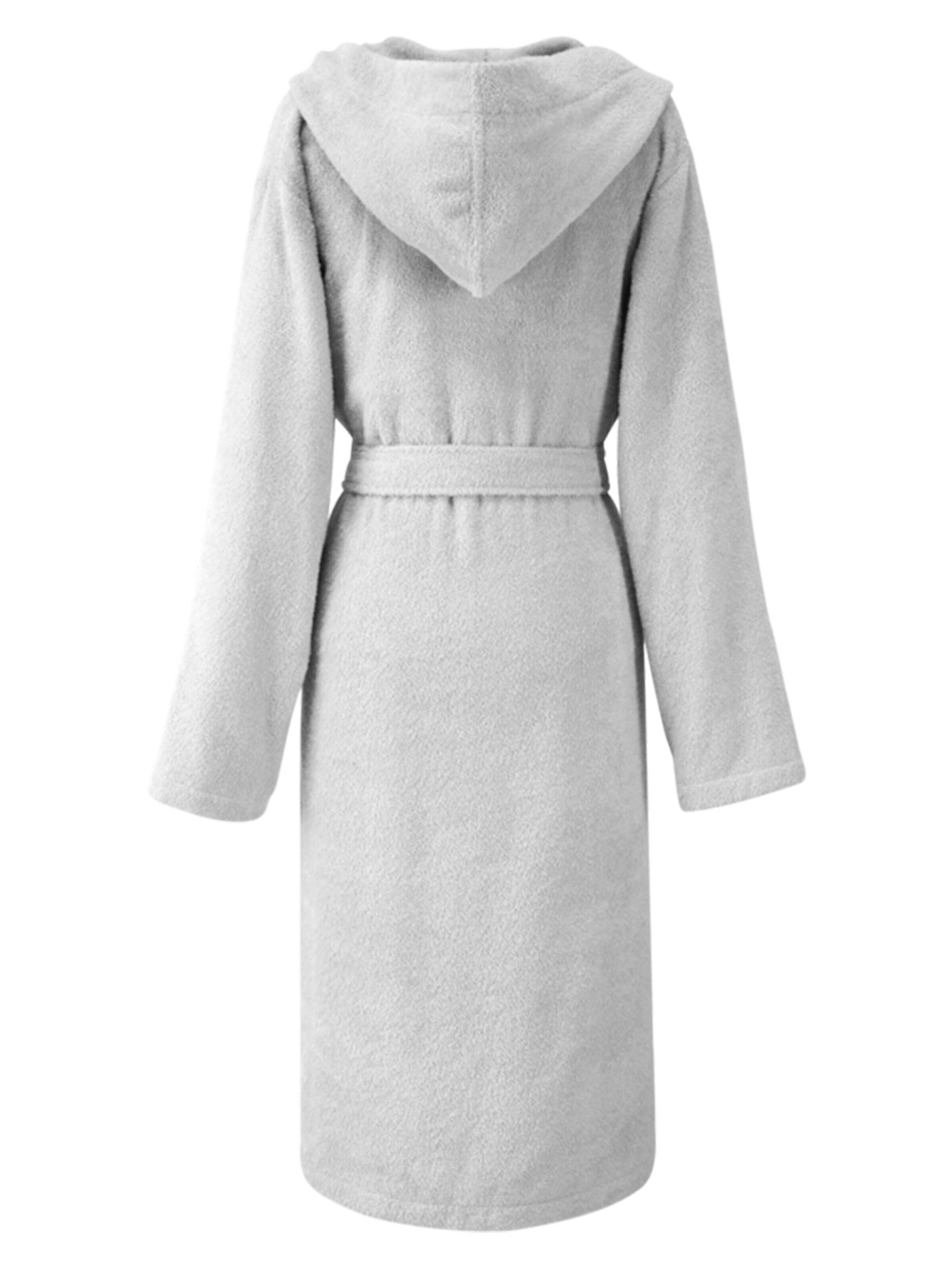 LACOSTE Long Bathrobe 'LOPEN' in Grey