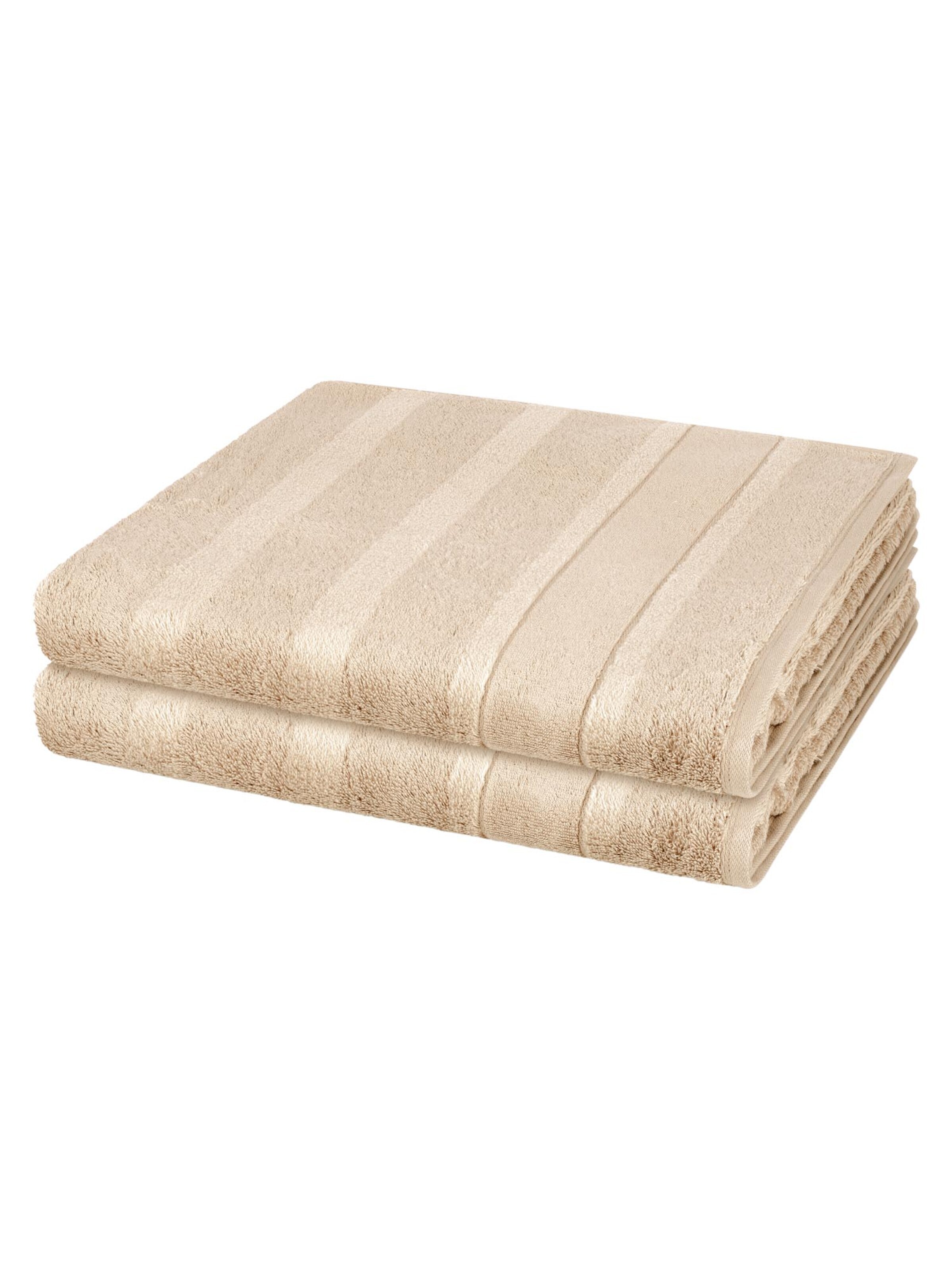 Cawö Towel 'Noblesse' in Brown: front