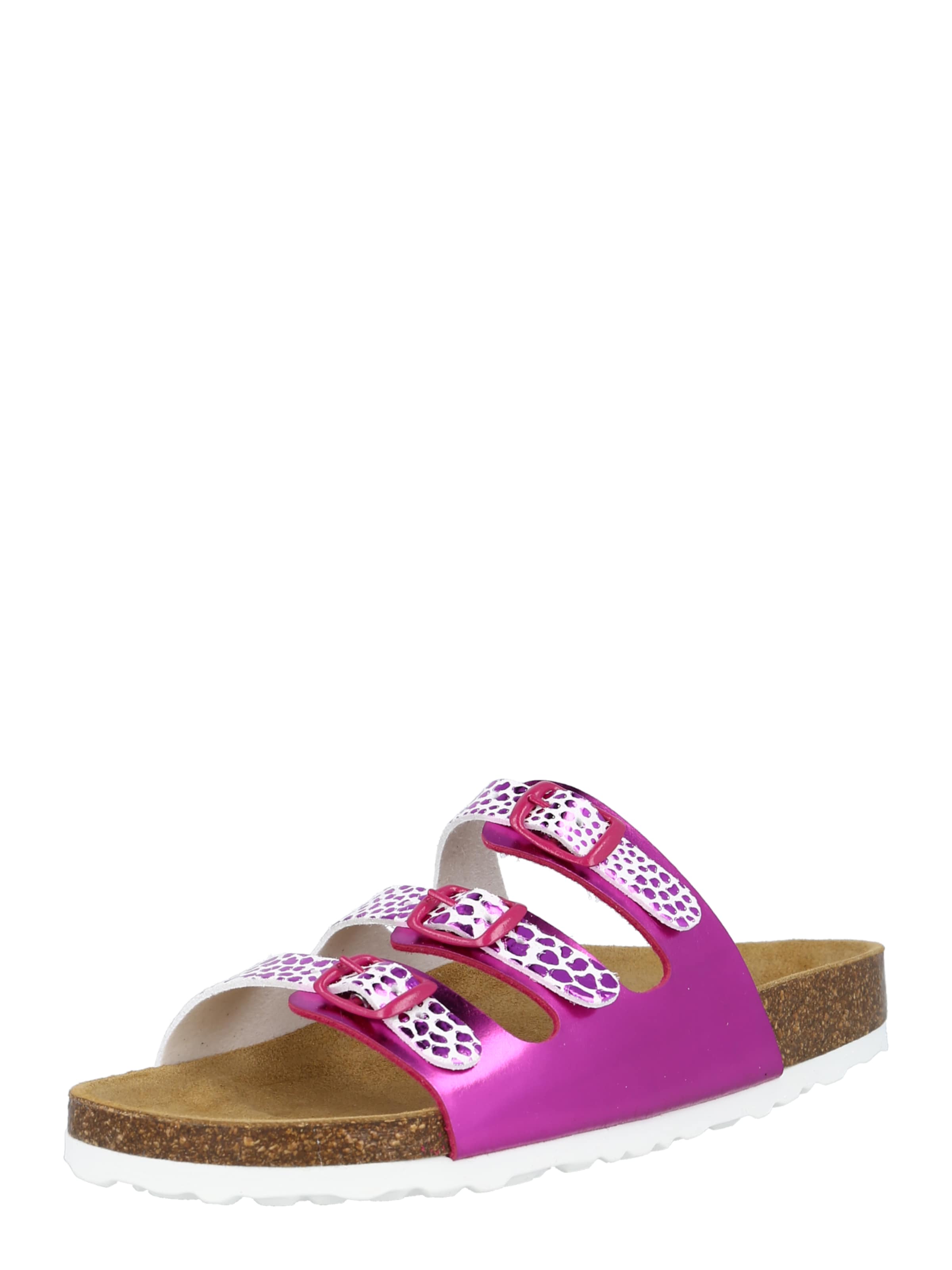 LICO Pantolette  'Bioline' in Pink: Vorderseite