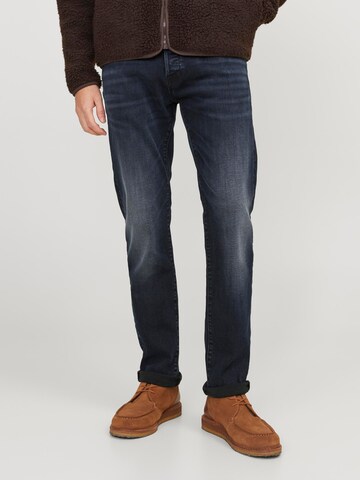 JACK & JONES Slimfit Džíny 'JJGLENN FOX' – modrá: přední strana