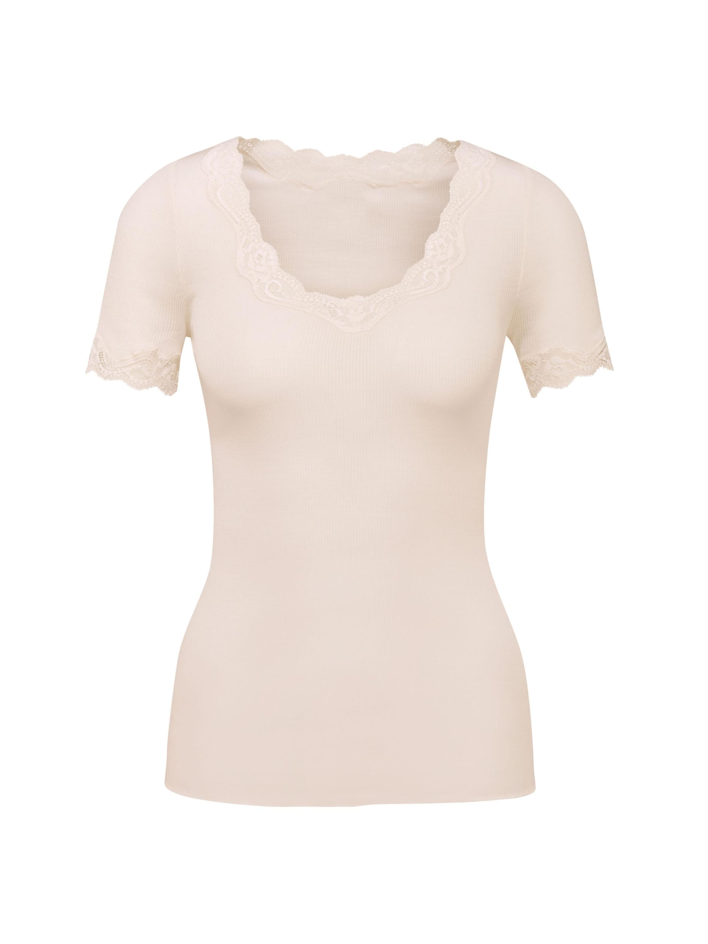Maglietta intima 'Richesse Lace' di CALIDA in bianco: frontale
