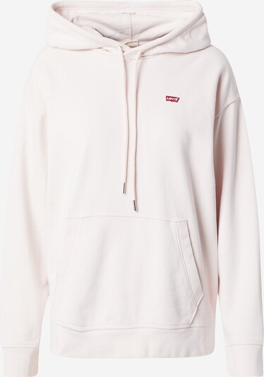 LEVI'S ® Sweat-shirt 'Standard Hoodie' en rose pastel / rouge / blanc, Vue avec produit