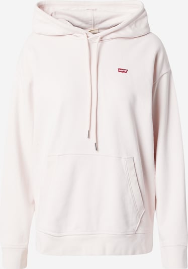 LEVI'S ® Sweat-shirt 'Standard Hoodie' en rose pastel / rouge / blanc, Vue avec produit