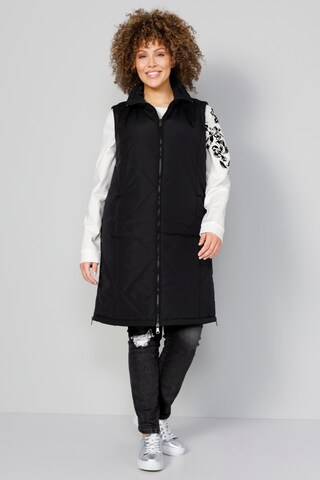 MIAMODA Vest in Black: front