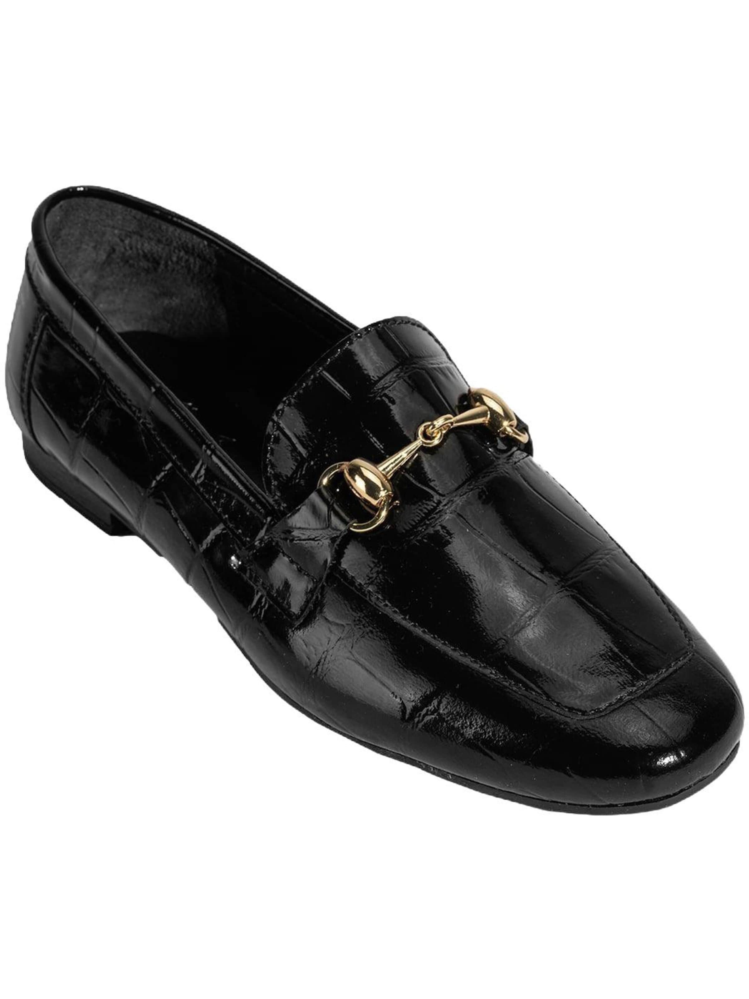 Desa Mocassins 'Loafer' in Zwart