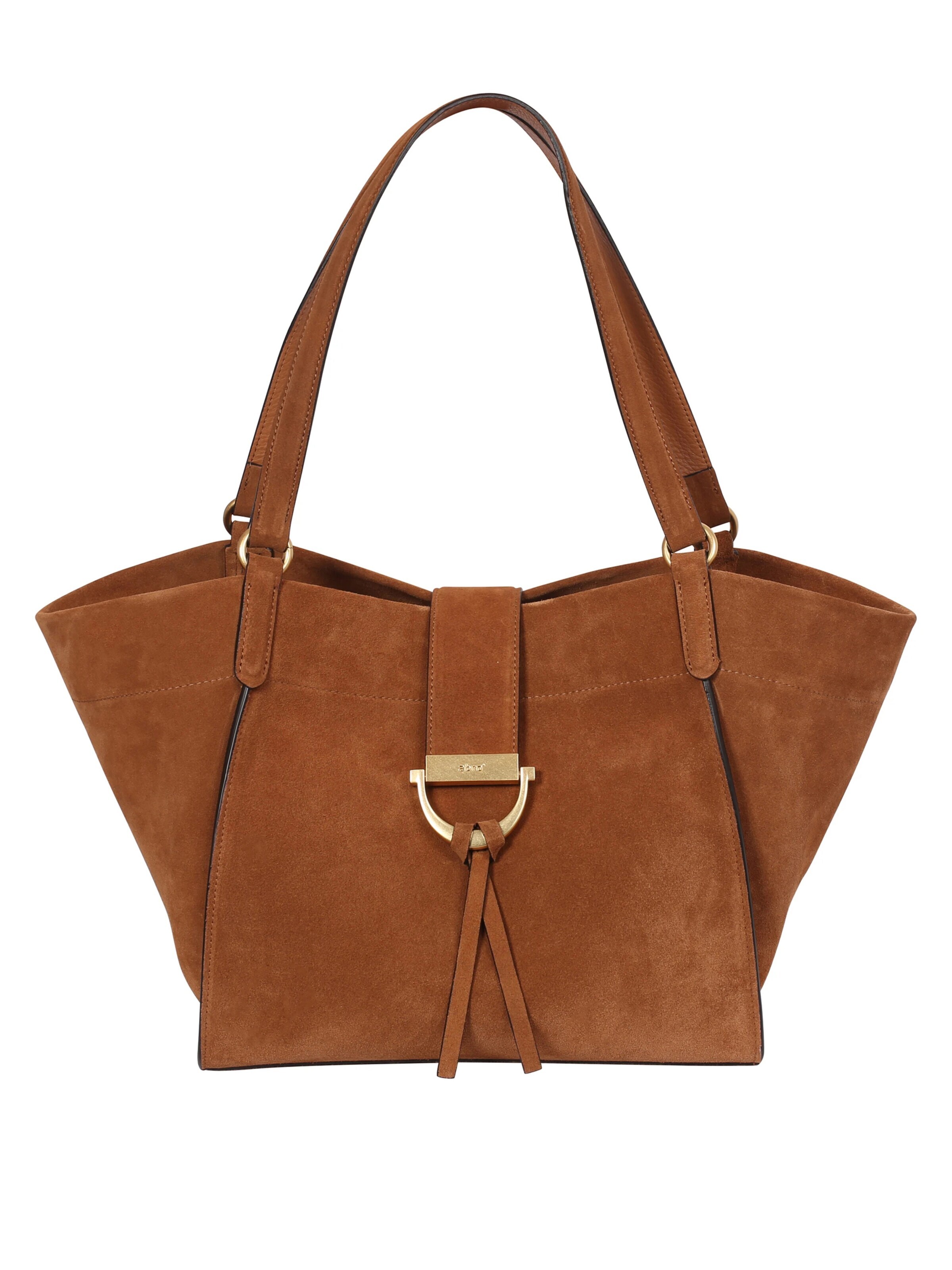 ABRO Shopper 'TEMI'‌‌‌‌‌ in Braun: Vorderseite