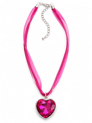 Allgäu Rebell Necklace 'Gitti' in Pink: front