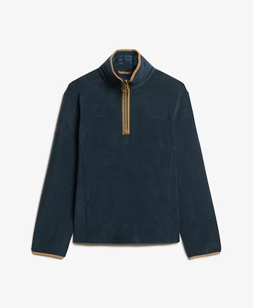 Veste en polaire Superdry en bleu : devant