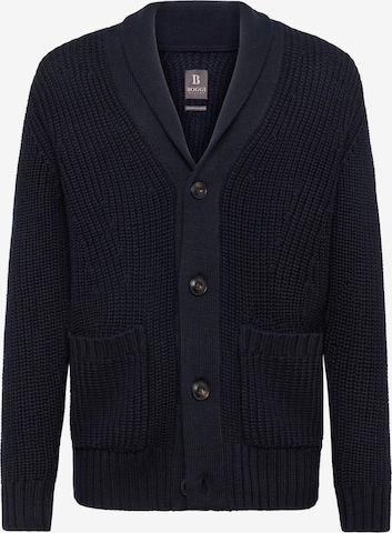 Boggi Milano Gebreid vest in Blauw: voorkant