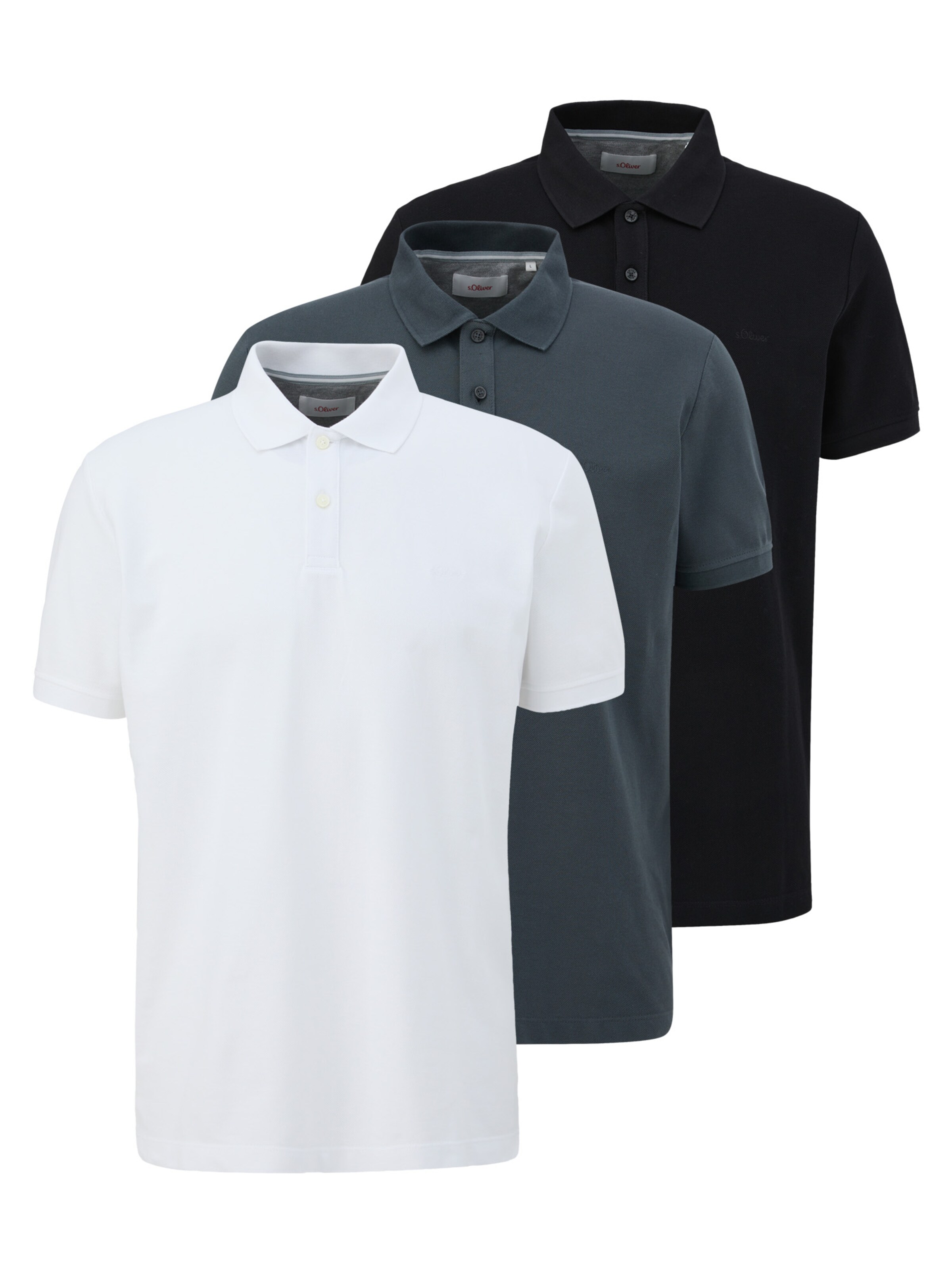 s.Oliver Shirt 'Basic' in Silber: Vorderseite