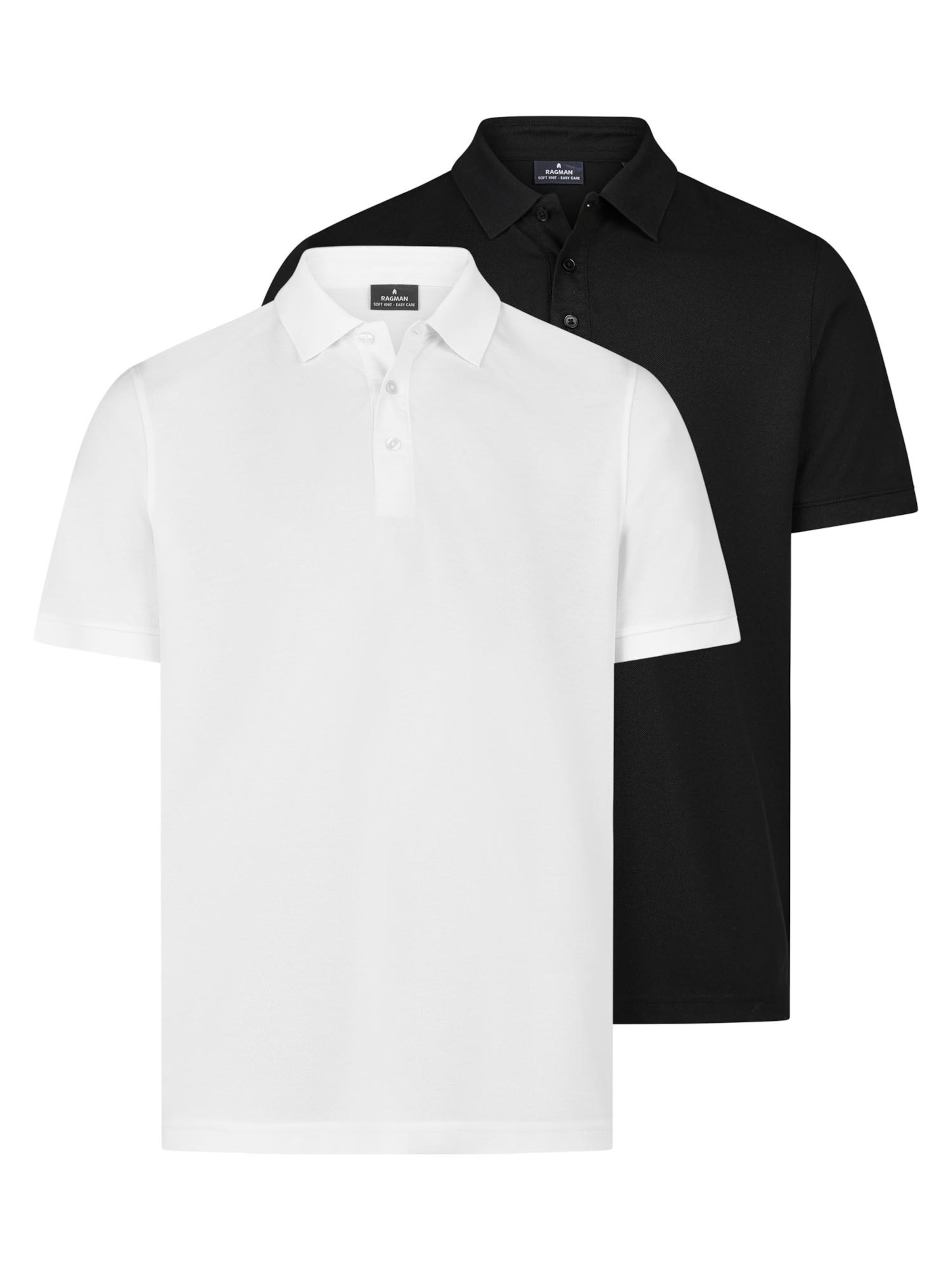 Ragman Shirt 'Basic' in Black: front