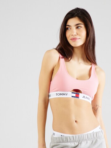 Tommy Jeans Bustier BH in Roze: voorkant