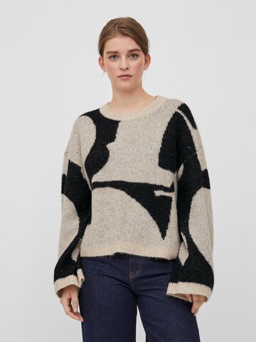VILA Sweater 'ALVIRA' in Beige: front