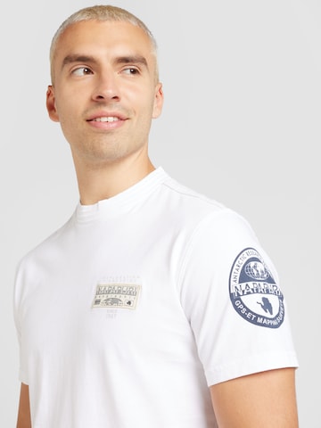 balts NAPAPIJRI T-Krekls 'S-AMUN'