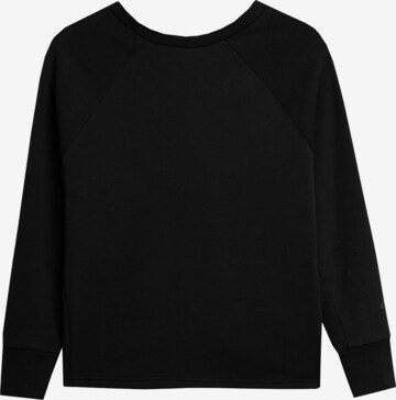 4F Sportief sweatshirt in Zwart: voorkant