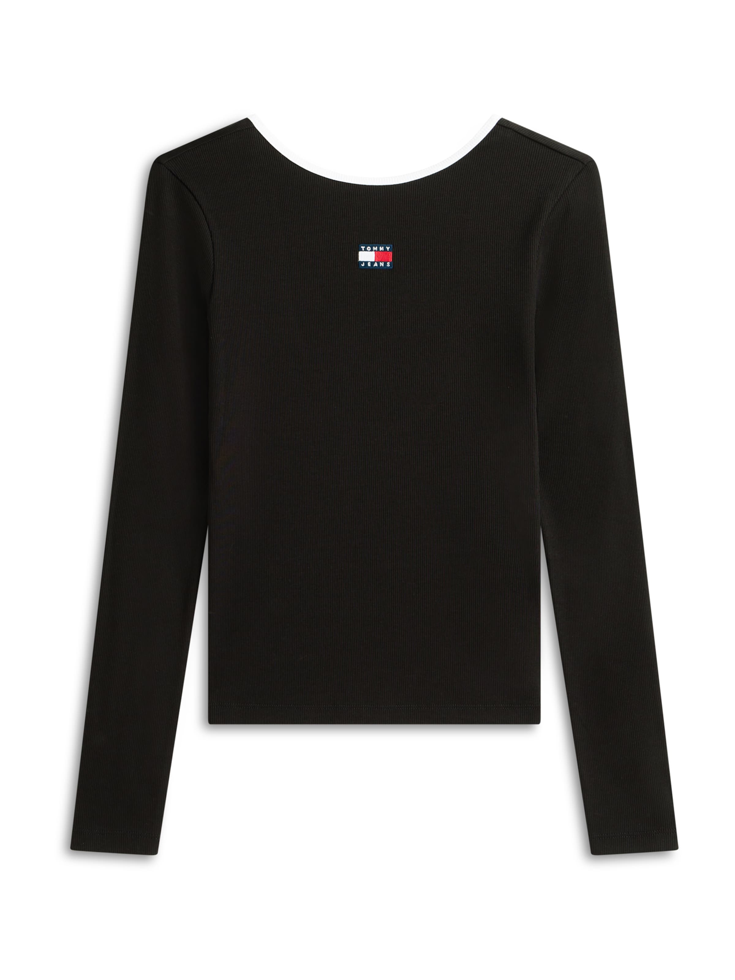 melns Tommy Jeans T-Krekls: no priekšpuses